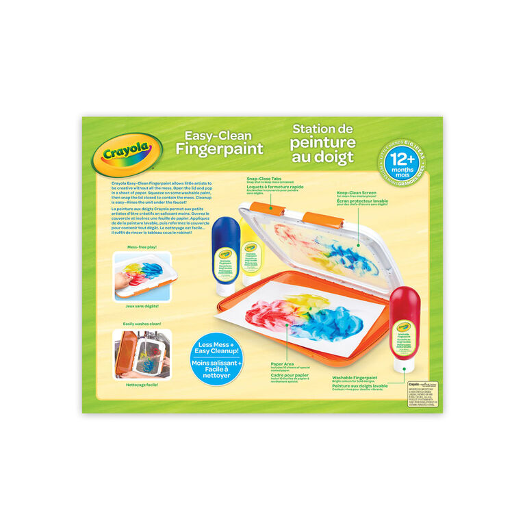 Crayola Easy-Clean Fingerpaint Set