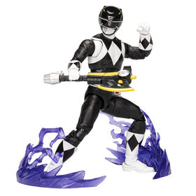 Power Rangers Lightning Collection Remastered, figurine Mighty Morphin Ranger Noir de 15 cm