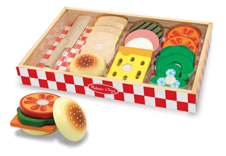 Melissa & Doug Wooden Sandwich Making Set