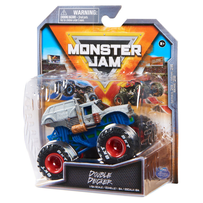 Monster Jam, Official Double Decker Monster Truck, Die-Cast Vehicle, 1:64 Scale, Kids Toys for Boys Ages 3 and up