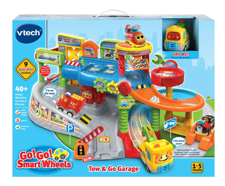 Vtech - Go! Go! Smart Wheels Tow & Go Garage - English Edition