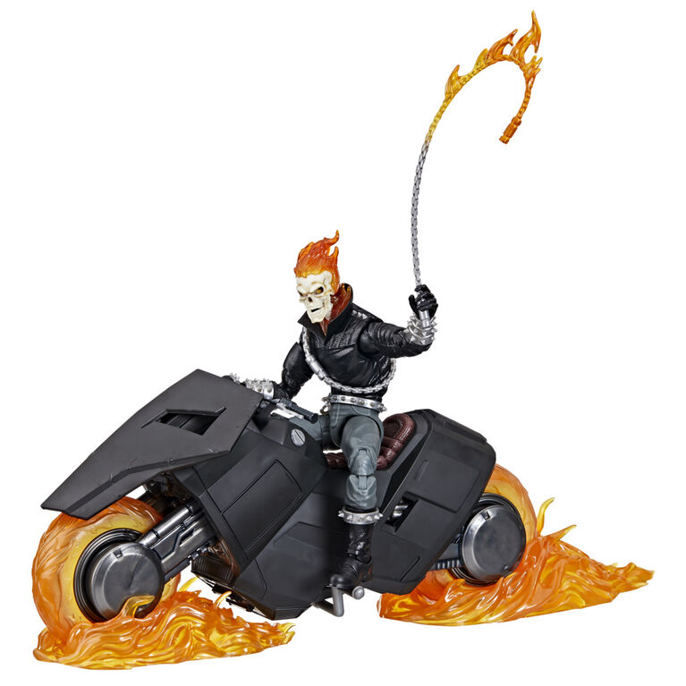 Marvel Legends Series Ghost Rider Action Figure with Motorcycle