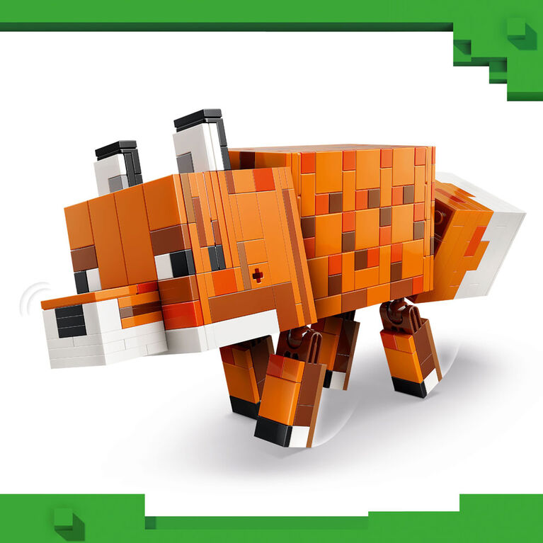 LEGO Minecraft The Fox Building Toy for Boys, Girls, & Kids, Ages 10+ - Room Decor for Gamers - 21588