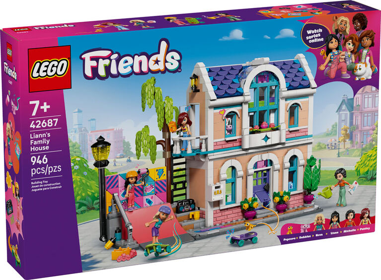 LEGO Friends Liann's Family House Building Toy for Girls, Boys, & Kids, Ages 7+ - 42687