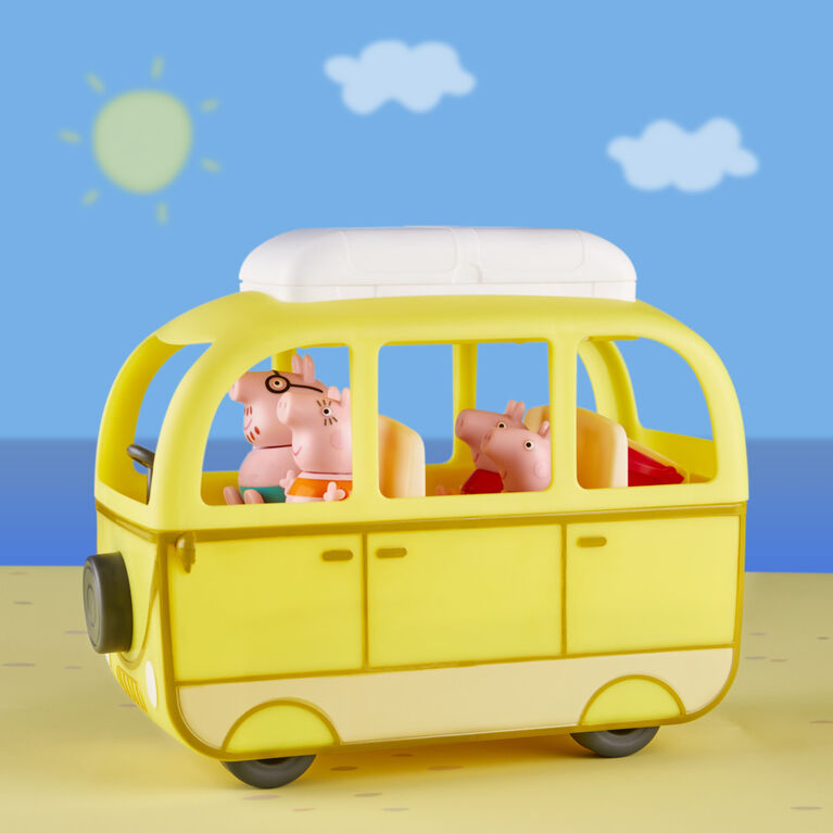 Peppa Pig Peppa's Adventures Camping-car à la plage, jouet préscolaire - Notre exclusivité