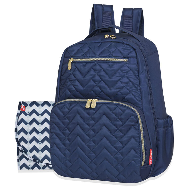 Sac à dos à langer Morgan de Fisher Price, bleu