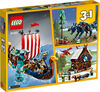 LEGO Creator 3in1 Viking Ship and the Midgard Serpent 31132 Building Kit (1,192 Pieces)