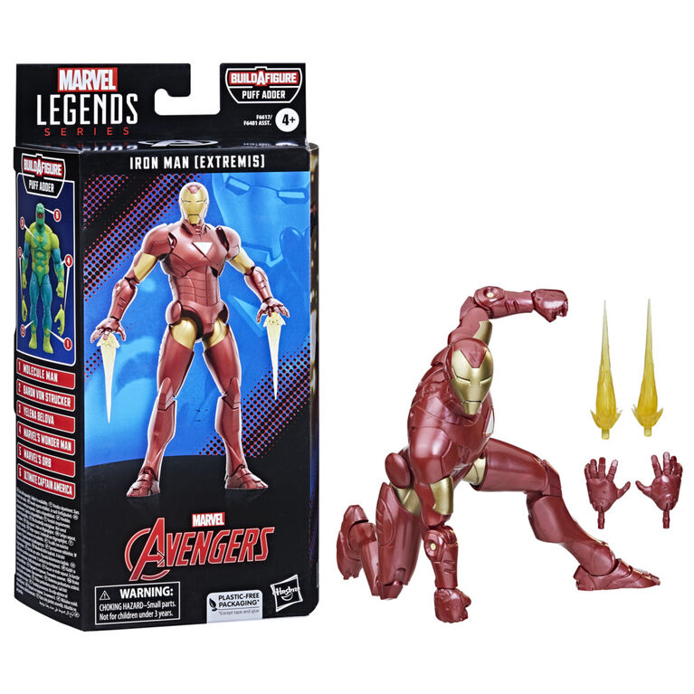 Hasbro Marvel Legends Series: Iron Man (Extremis) Marvel Classic Comic Marvel Legends Action Figure, 6 Inch