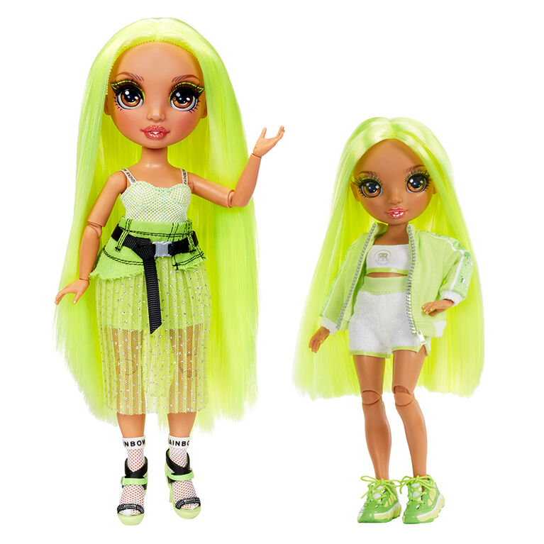 Rainbow High Jr High Karma Nichols- 9-inch NEON GREEN Fashion Doll