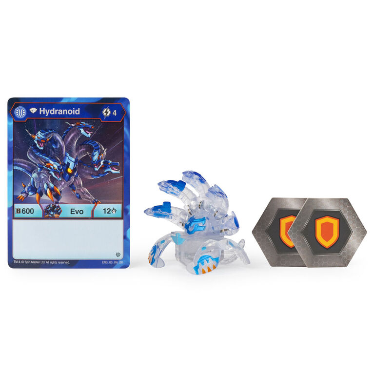 Bakugan, Diamond Hydranoid, 2-inch Tall Collectible Action Figure and Trading Card