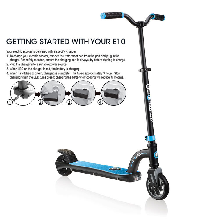 Globber One K E-Motion S10 -  Electric Blue