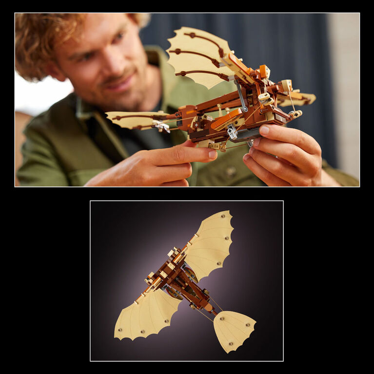 LEGO Icons Leonardo da Vinci's Flying Machine DIY Kit - Ornithopter Building Set for Adults - 10363