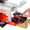 Hot Wheels - Monster Trucks - Coffret de jeu Puits et lancement - Bone Shaker