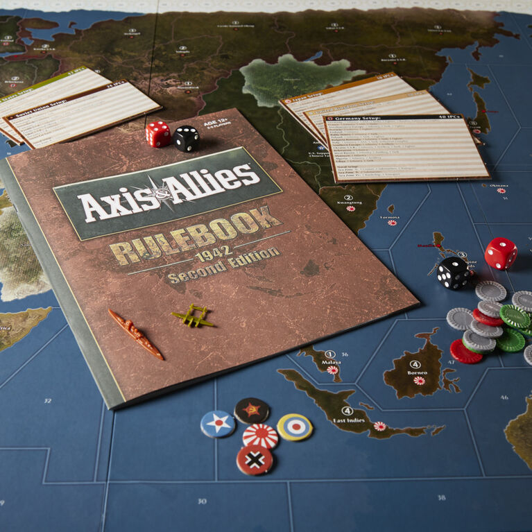 Avalon Hill Axis and Allies 1942 Second Edition WWII Strategy Board Game - English Edition