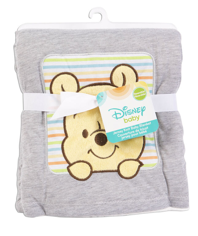 Disney Baby Couverture de tricot jersey pour bébé- Winnie The Pooh