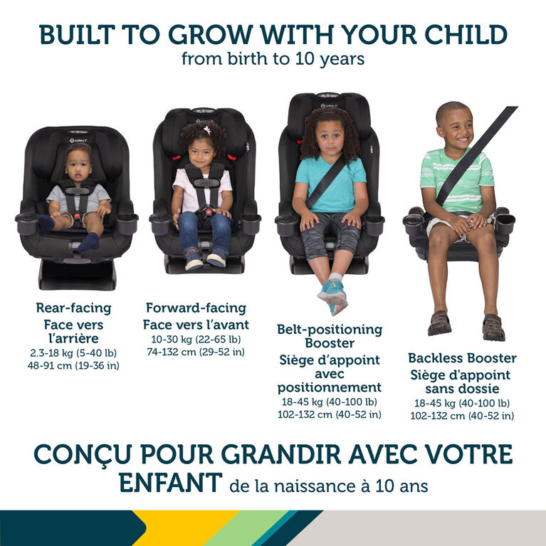 Safety 1st Everslim AllInOne Deboss Noir Babies R Us Canada