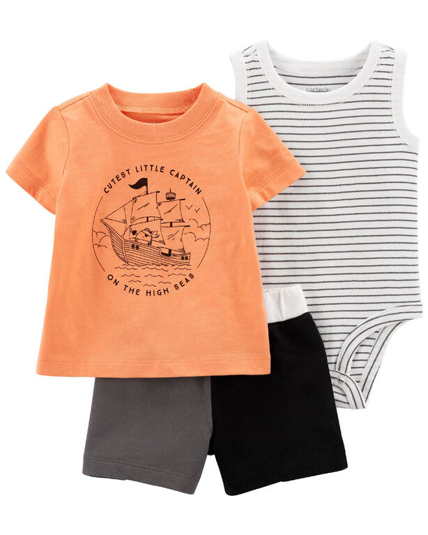Carter's Three Piece Little Short Set