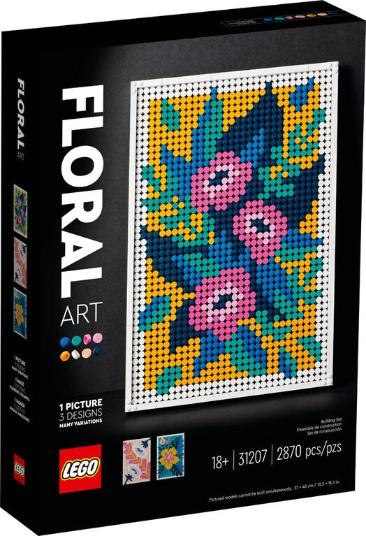 LEGO Art Floral Art 31207 Building Kit (2,870 Pieces)