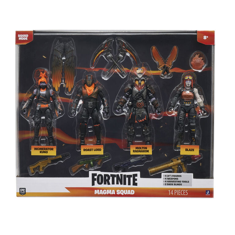 Fortnite Figure 4-Pack - Molten Legends