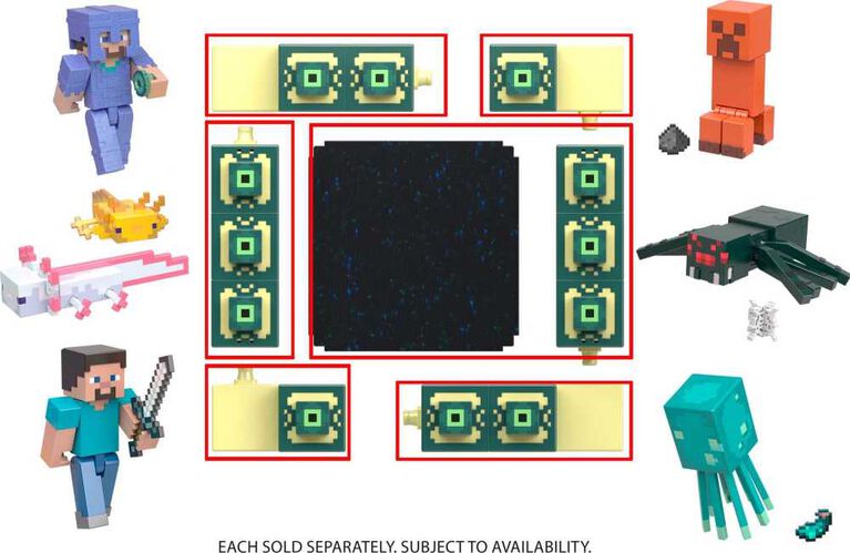 Minecraft Toys 3.25-inch Action Figures Collection, Gifts for Kids