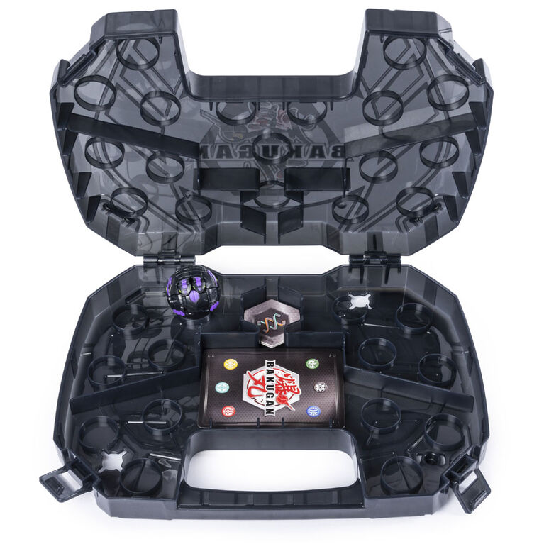 Bakugan, Mallette de rangement Baku-storage (noire) pour créatures Bakugan à collectionner.