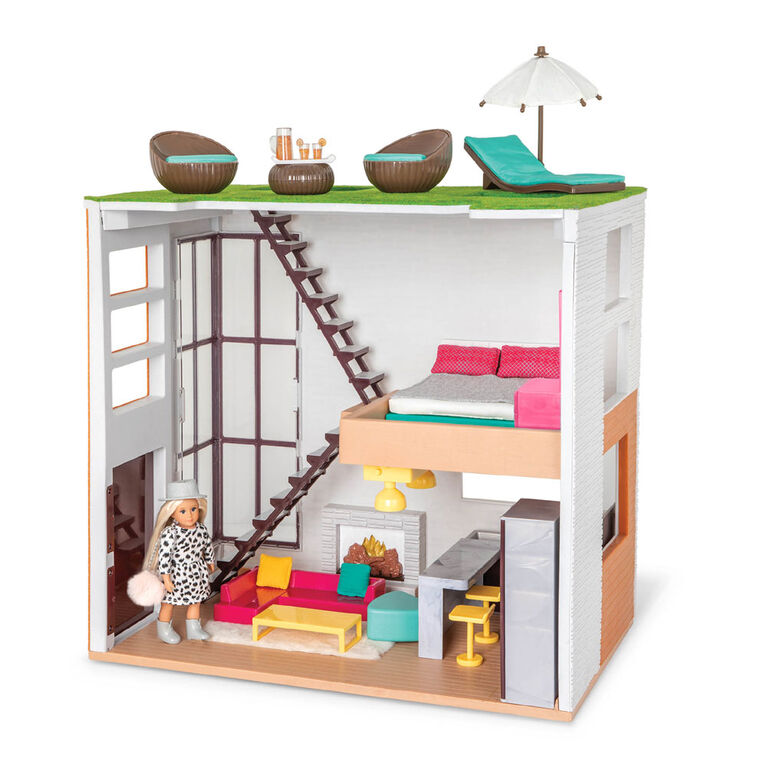 Maison et mobilier pour poupée 15 cm, Lori's Loft, Lori
