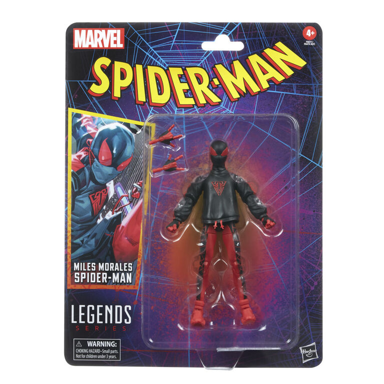 Hasbro Marvel Legends Series, Miles Morales Spider-Man, figurine de collection Spider-Man Legends de 15 cm