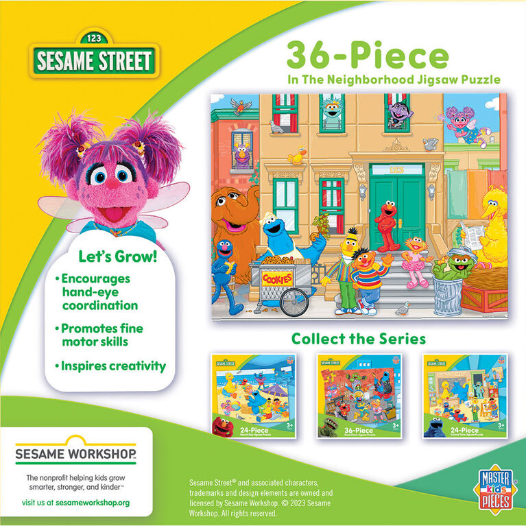Masterpieces Puzzle Company Sesame Street - In the Neighborhood 36 Piece Kids Puzzle - English Edition
