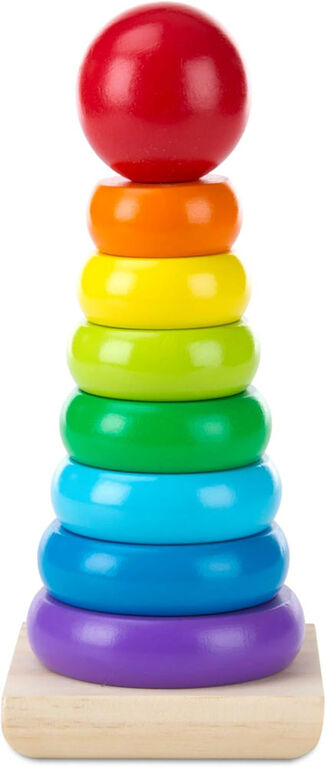 Melissa and Doug - Rainbow Stacker Wooden Stacking Toy