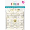 Gold Baby Shower Bingo Kit for 8 - English Edition