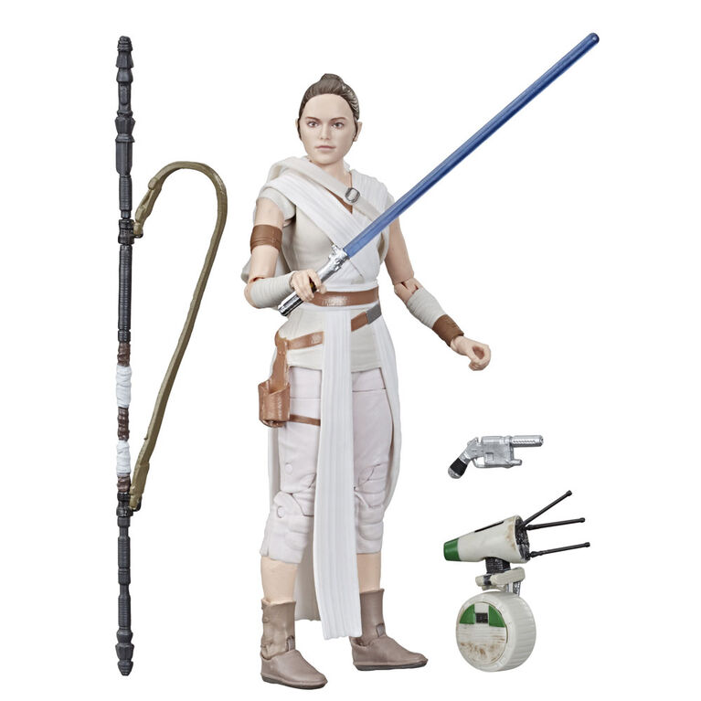 Star Wars The Black Series Rey and D-O 6-inch Scale Star Wars: The Rise of Skywalker Collectible Action Figures