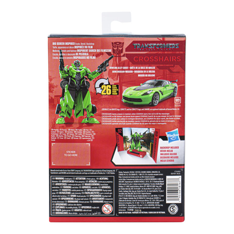 Transformers Toys Studio Series 92 Deluxe Class Transformers: The Last Knight Crosshairs Action Figure, 4.5-inch