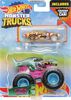Hot Wheels Monster Trucks 1:64 Scale Vehicles 2 Pack; 1 Die-Cast Truck & 1 Car