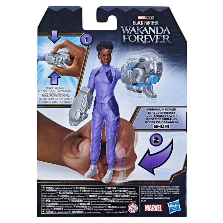 Marvel Studios' Black Panther Wakanda Forever Vibranium Power Shuri, 6-Inch Action Figure