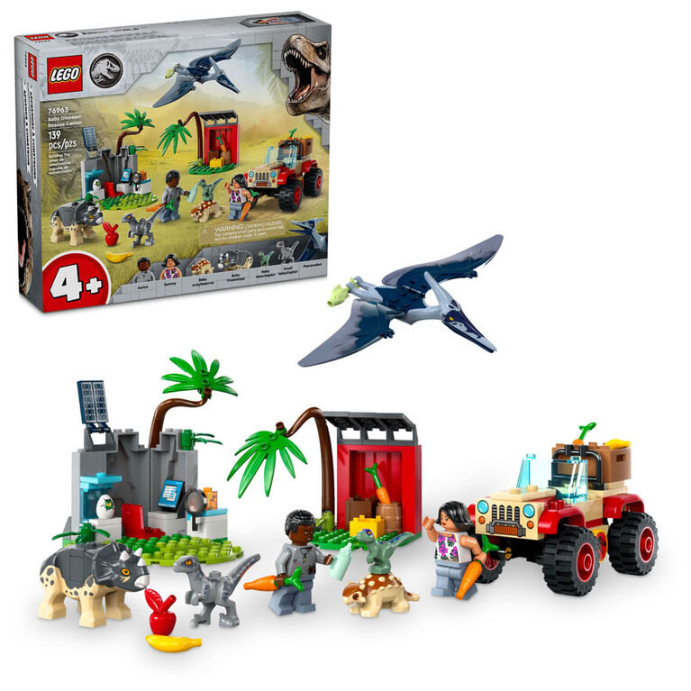 LEGO Jurassic World Baby Dinosaur Rescue Center and Toy Car 76963