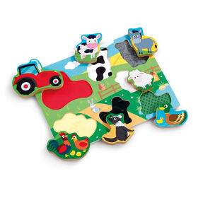 Woodlets Chunky Touch and Feel Farm Puzzle - R Exclusive