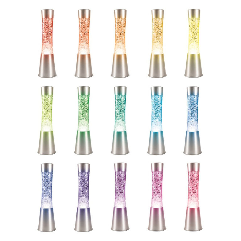 Colour Changing Glitter Lamp + Remote