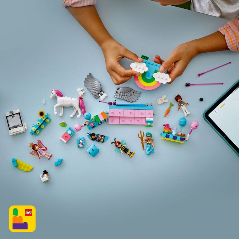 LEGO Friends Costume Party with Unicorn & Fairy Pretend Play Building Toy for Girls & Boys, 6+ - 42661