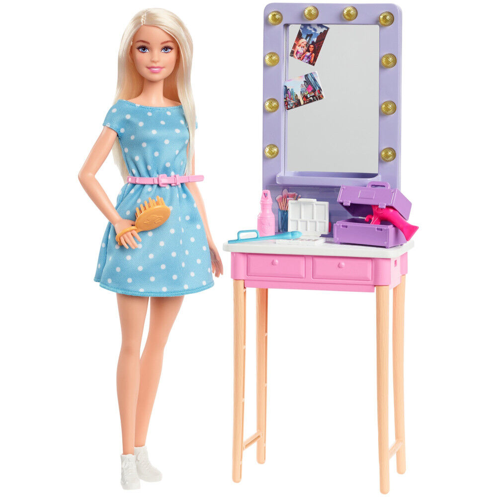 Barbie Big City Big Dreams Barbie Malibu Doll and Dressing Room Playset