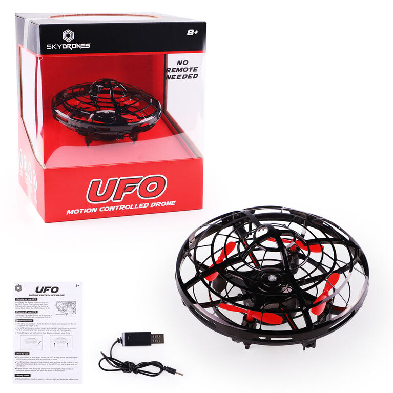 Skydrones Ufo Drone-Black - English Edition