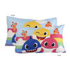 Ensemble de literie 2 Articles Baby Shark pour Enfant, comprenant une Couette et une Taie d'Oreiller