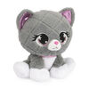 P.Lushes Designer Fashion Pets Maxine Purrnel Kitten Stuffed Animal, Gray/White, 6"