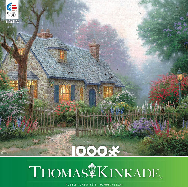 Ceaco Thomas Kinkade - Foxglove Cottage Puzzle, 1000Piece Puzzle