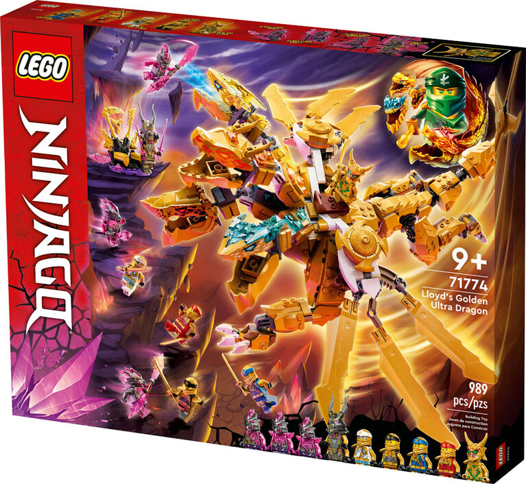 LEGO NINJAGO Lloyd's Golden Ultra Dragon 71774 Building Kit (989 Pieces)
