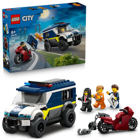 LEGO City Le fourgon p&eacute;nitentiaire - Jouet de police pour gar&ccedil;ons et filles de 6 ans et plus - 60479