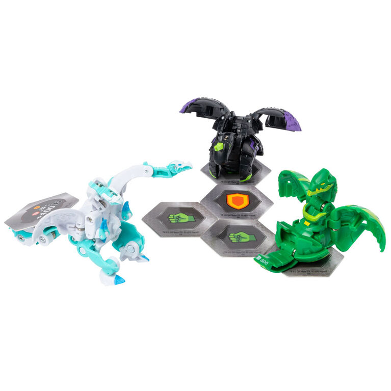 Bakugan Starter Pack 3-Pack, Haos Nillious, Collectible Transforming Creatures