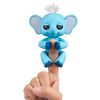 WowWee Fingerlings Baby Elephant - Gray (Blue) - Interactive Toy
