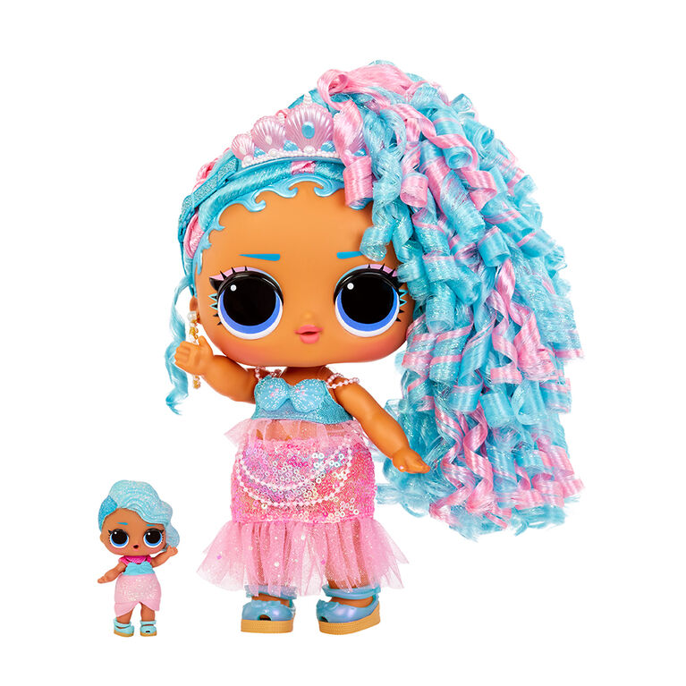 LOL Surprise Big Baby Hair Hair Hair Large 11" Doll, Splash Queen