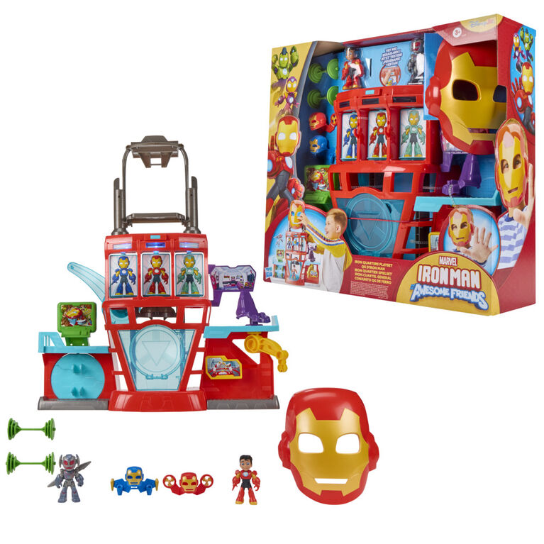 Marvel Iron Man and his Awesome Friends QG d'Iron Man, coffret électronique pour filles et garçons