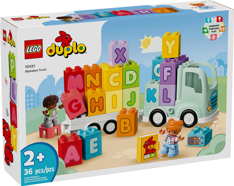 LEGO DUPLO Town Alphabet Truck Toy, Toddler Education Toy 10421